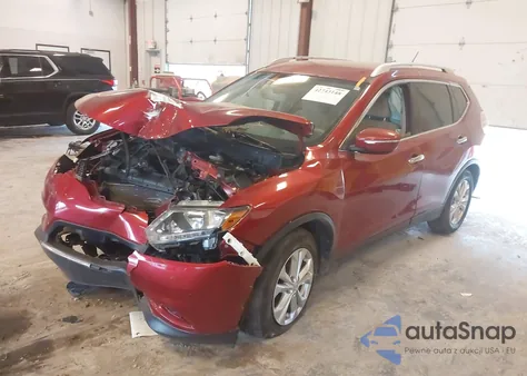 2015 Nissan Rogue Sv z USA, uszkodzony, nr VIN KNMAT2MT0FP524373